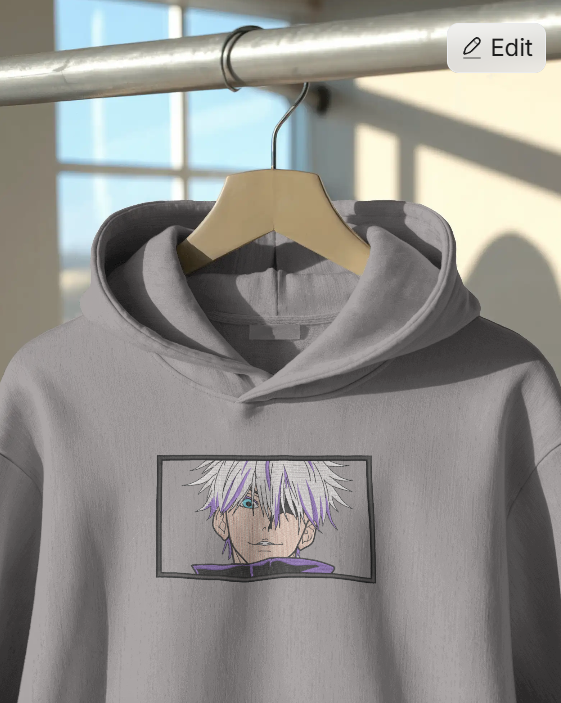 💙 Gojo Embroidered Hoodie – For True Anime Fans 💙