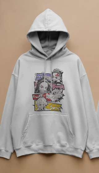 🔥 Demon Slayer Gang Embroidered Hoodie 🔥