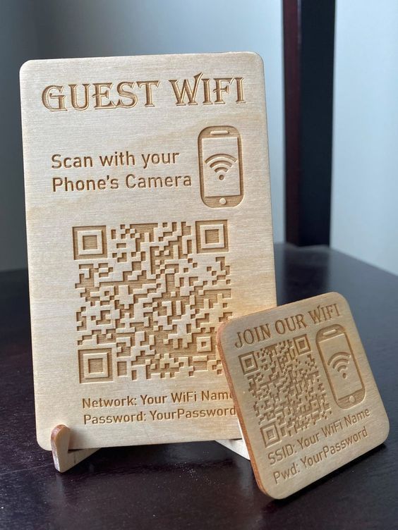 Wi -FI engraved QR code scanner